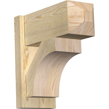 Ekena Millwork Westlake Rough Sawn Craftsman Outlooker, Douglas Fir, 8"W x 18"D x 18"H OUT08X18X18WTL04RDF